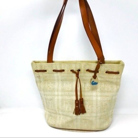 Dooney & Bourke Vintage purse Canvas double strap shoulder bag BoxV - Picture 5 of 5